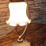 Lampe vintage opaline