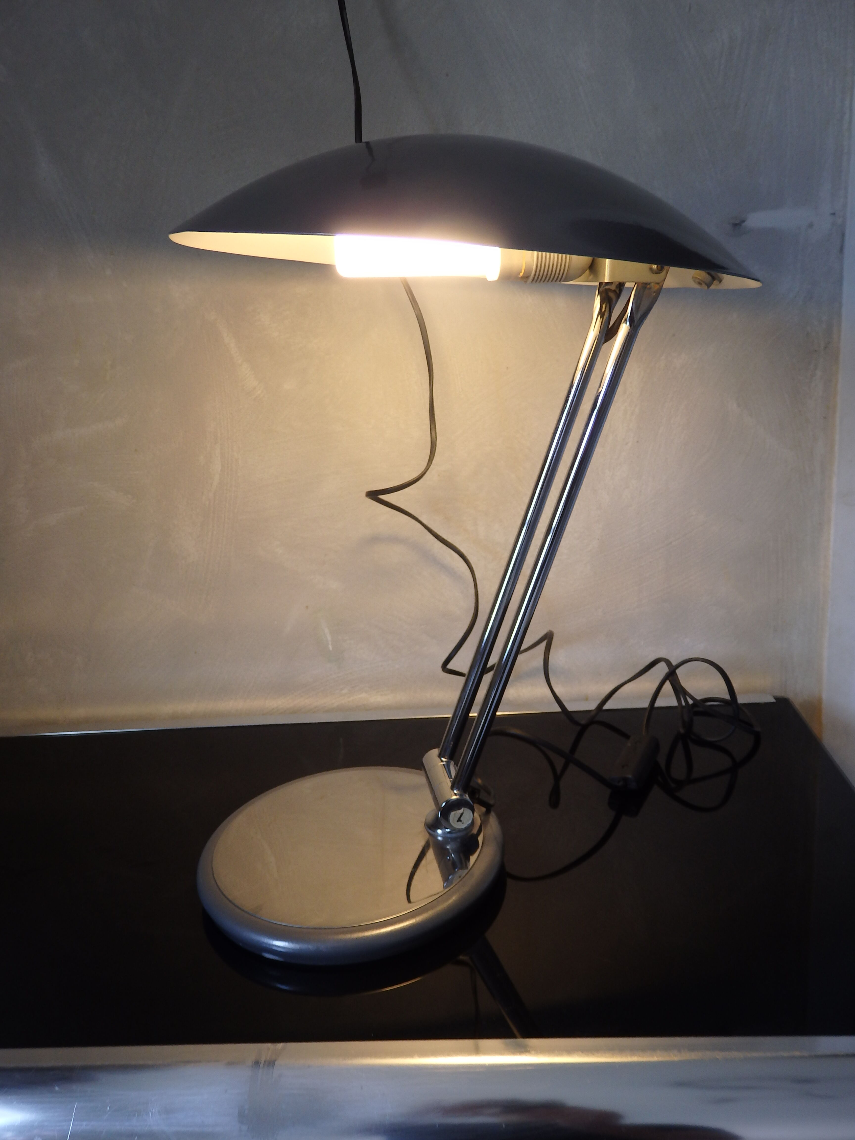 Vintage desk lamp 80s Aluminor