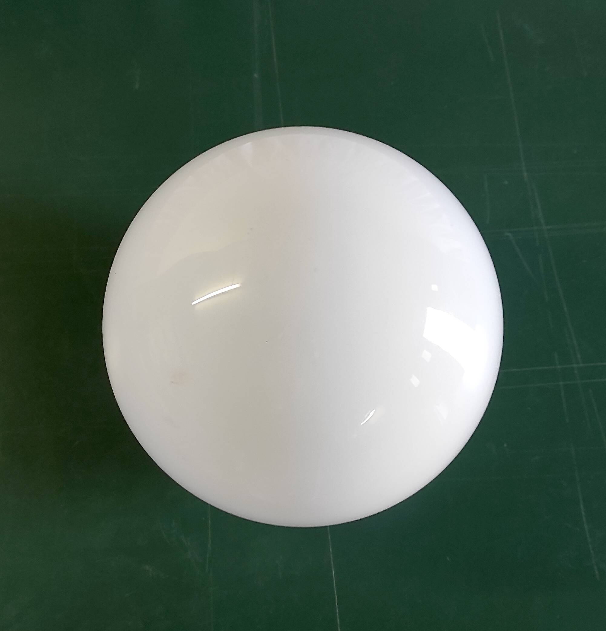 Opaline globe lampshade, diameter 25 cm - mid-20th century