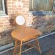 Coiffeuse en osier vintage