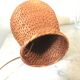 Pied de lampe en rotin vintage