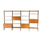 Veggen Deluxe 4 bay teak Wall Unit by Torbjorn Afdal for Bruksbo, Norway 1960's