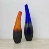 Set of 3 Monica Backstrom for Kosta boda Sweden Moonlanding vases