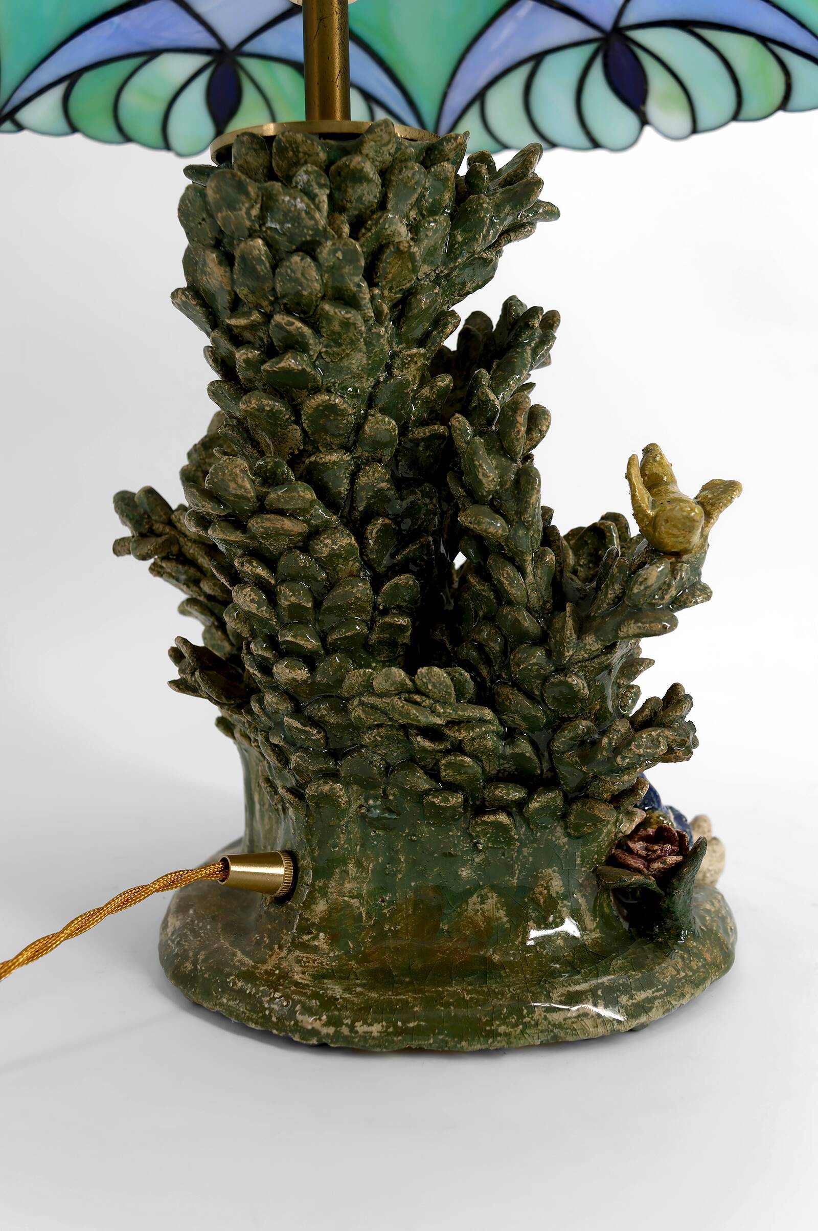 Ceramic lamp, dreamlike childhood – W. Schilder, Germany, c. 1970