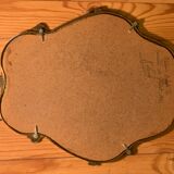 Golden baroque mirror 28x37cm