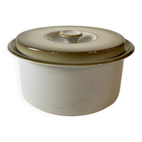 Plat/soupière en grès de grand feu, faïencerie de Brenne, années 1970-1980