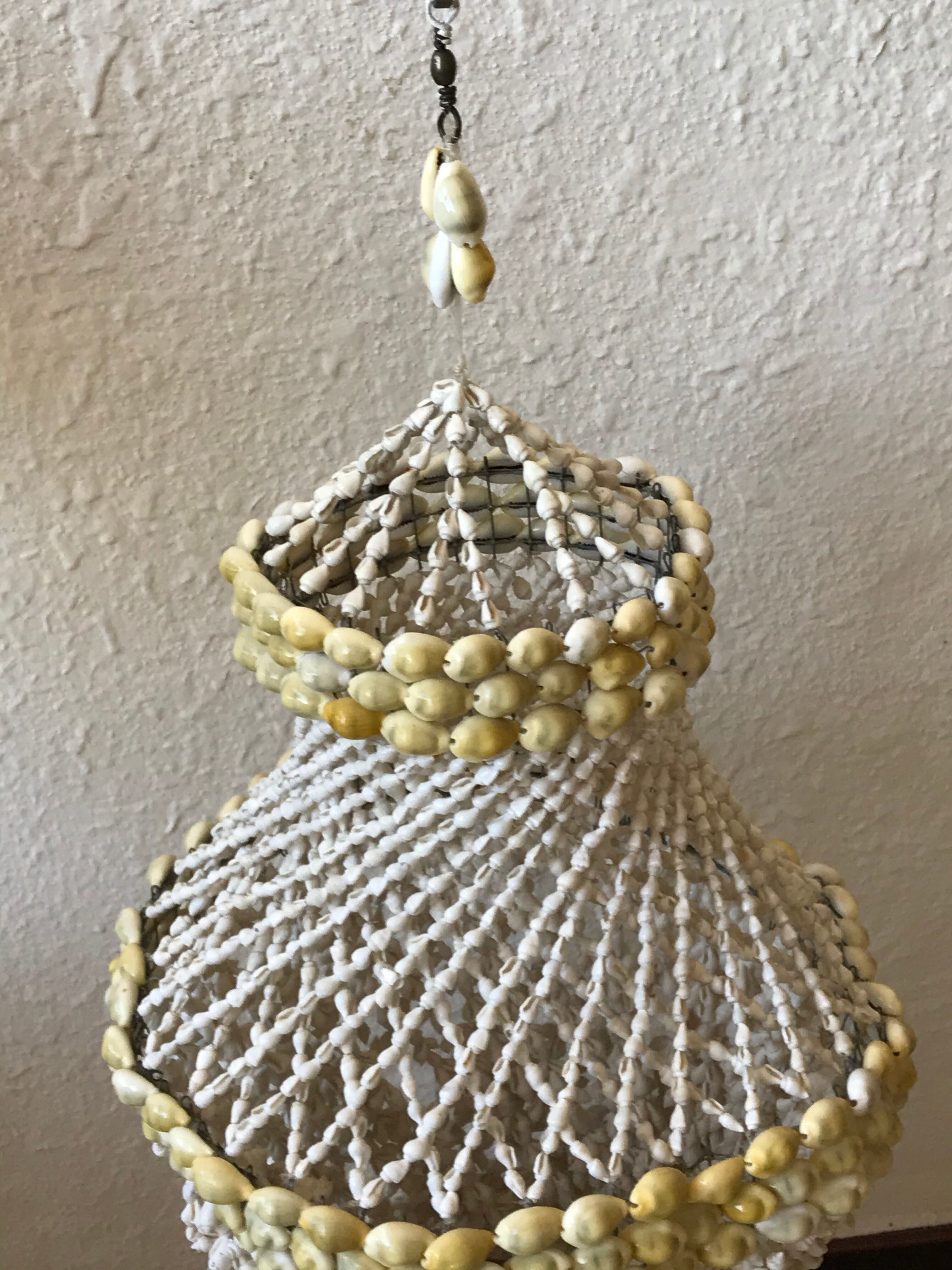 Vintage seashell chandelier
