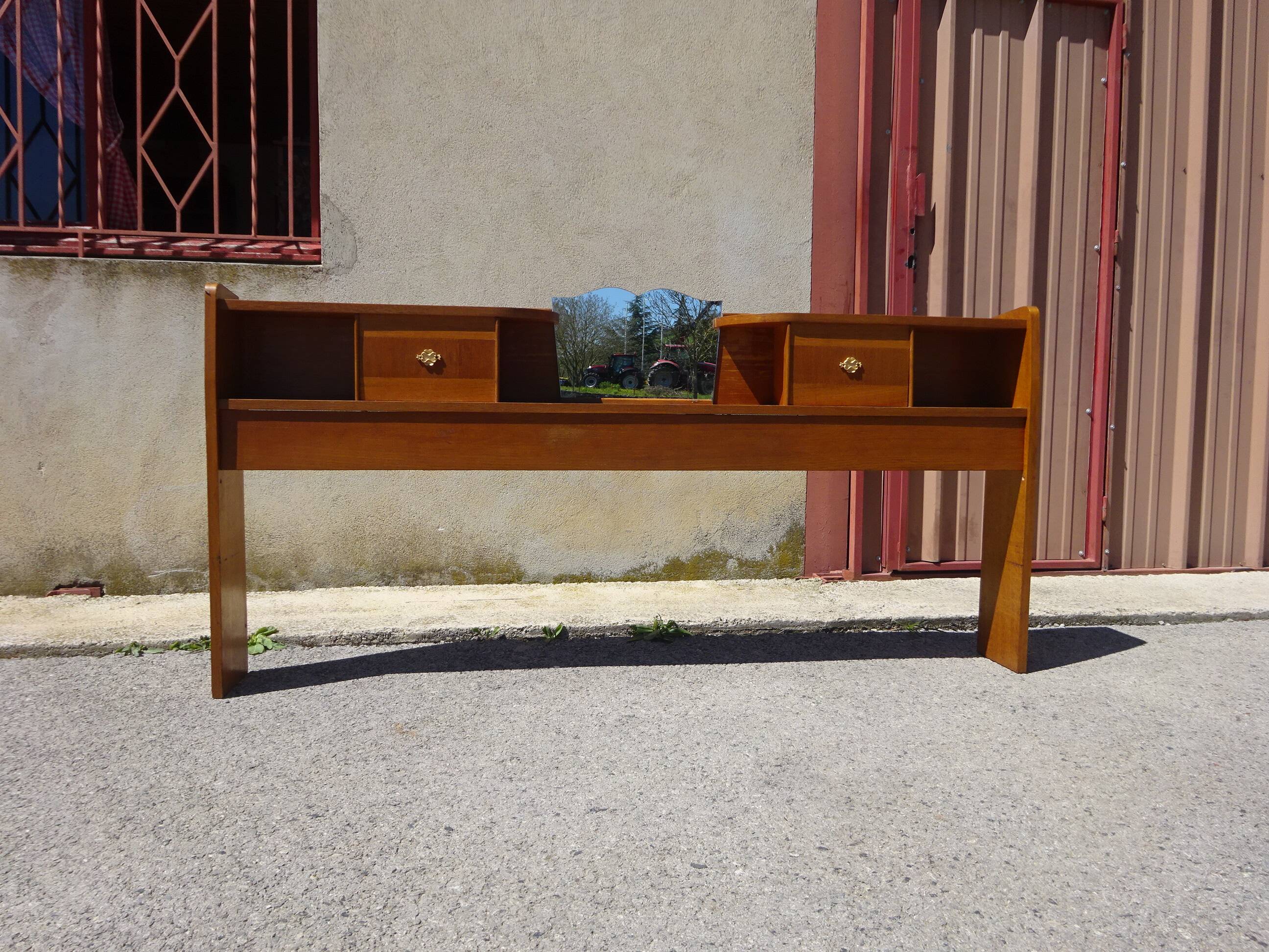 Cosy set and vintage headboard