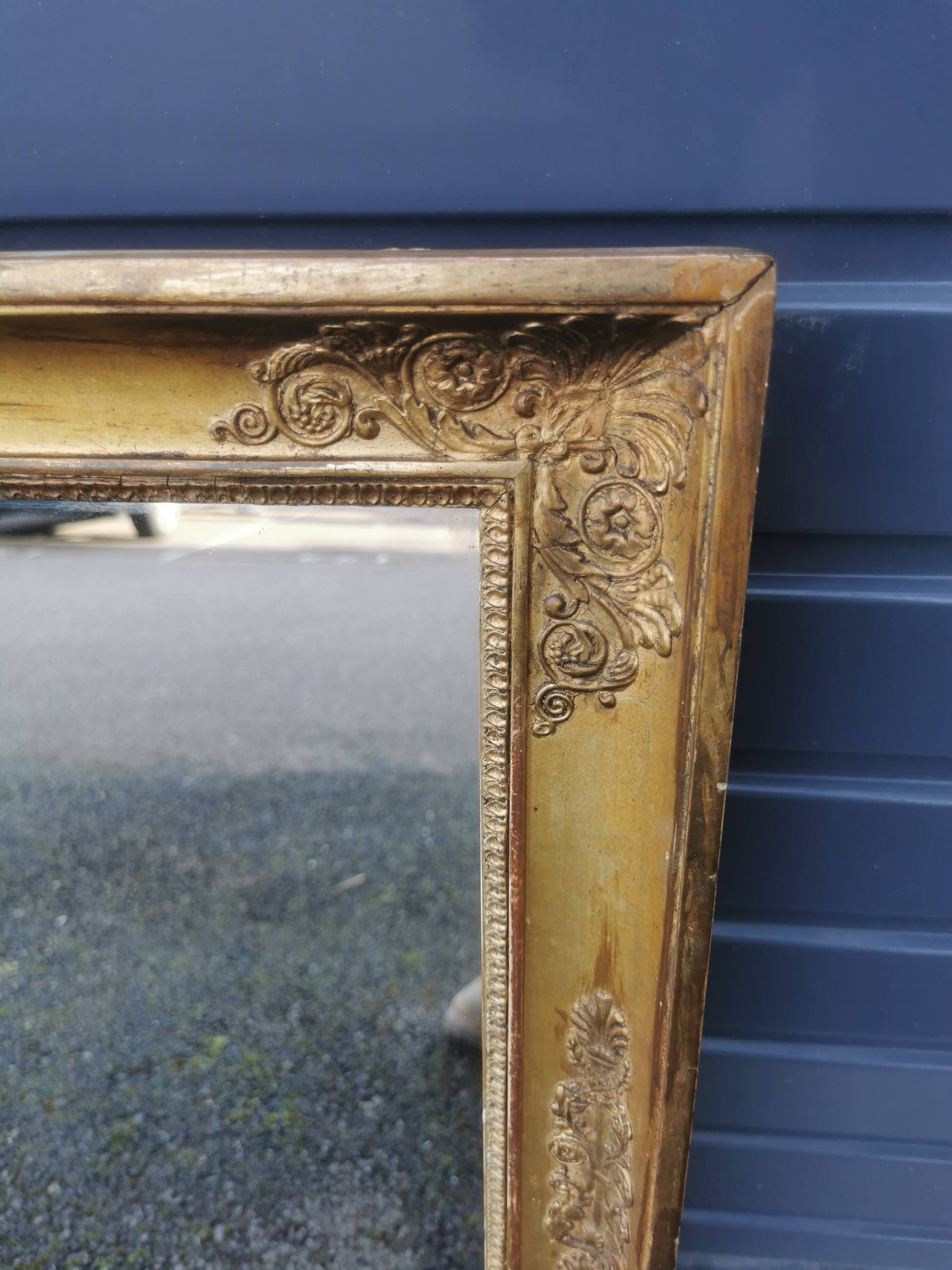 Gilded carved wooden mirror
