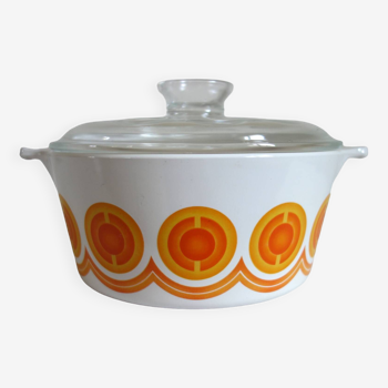 Vintage casserole dish from the 70s "Pyroflam Electro", Netherlands