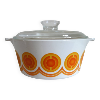 Vintage casserole dish from the 70s "Pyroflam Electro", Netherlands