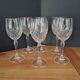 Crystal wine glasses with petal decoration