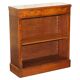 Brights of Nettlebed style Sheraton dwarf library in burr elm, walnut, and mahogany.