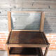 Vintage Art Deco wooden serving trolley with removable tray.