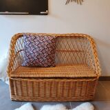 Rattan bench