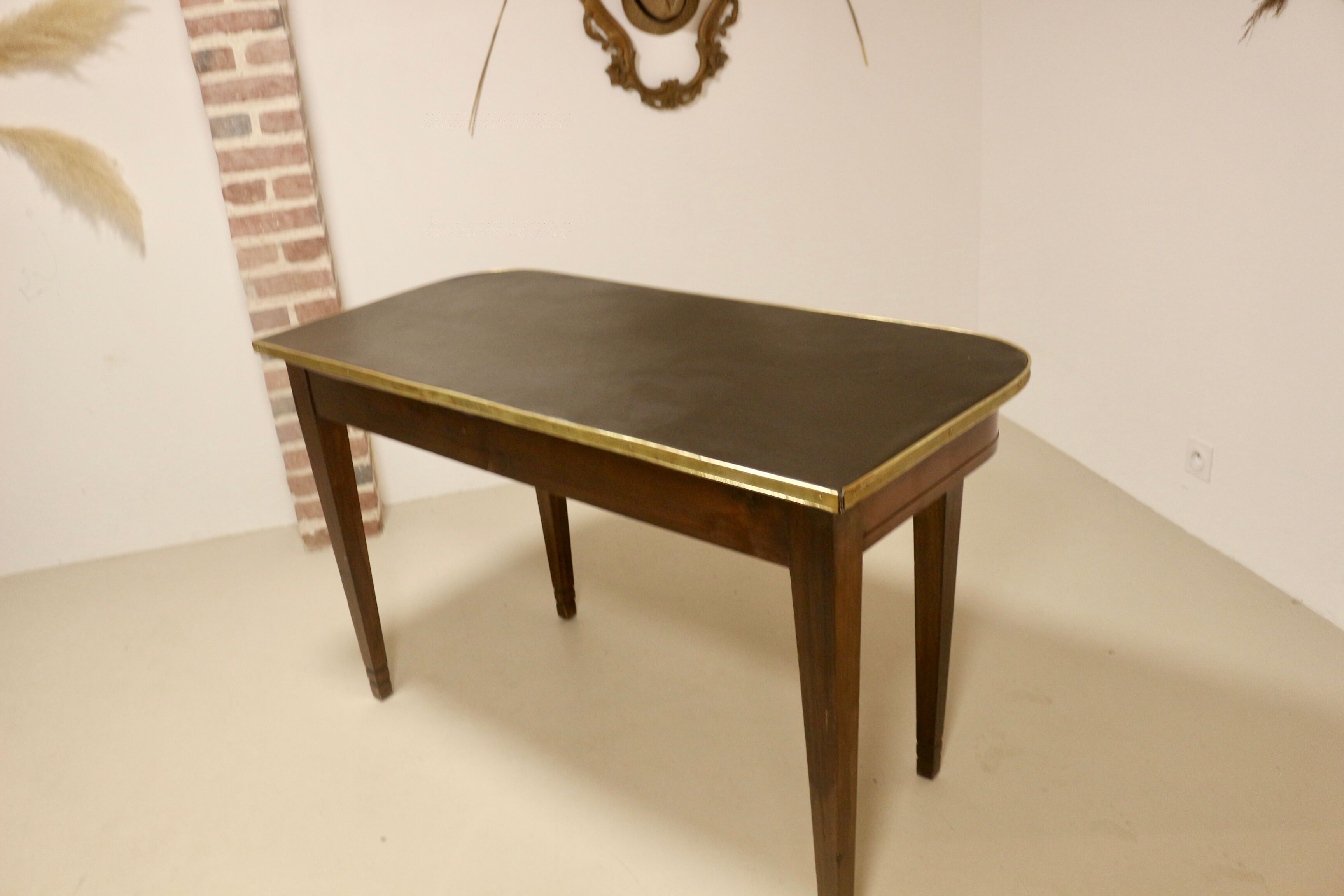 Console or half-moon desk with drawer