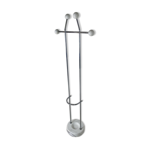 Vintage chromium and Carrara marble