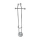 Vintage chromium and Carrara marble coat hanger Italy 1970s