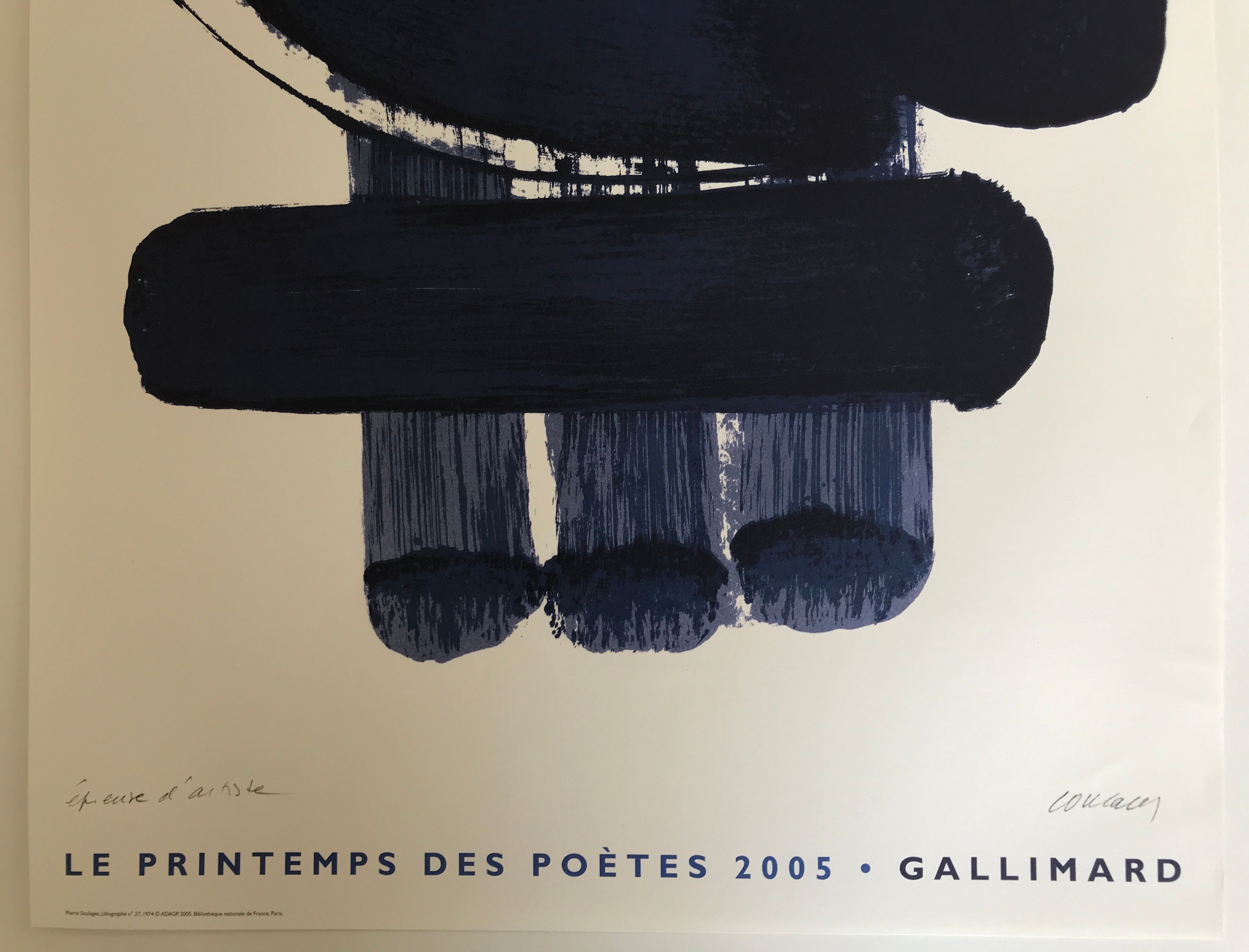 Lithograph N°37, Le Printemps des poètes, 2005