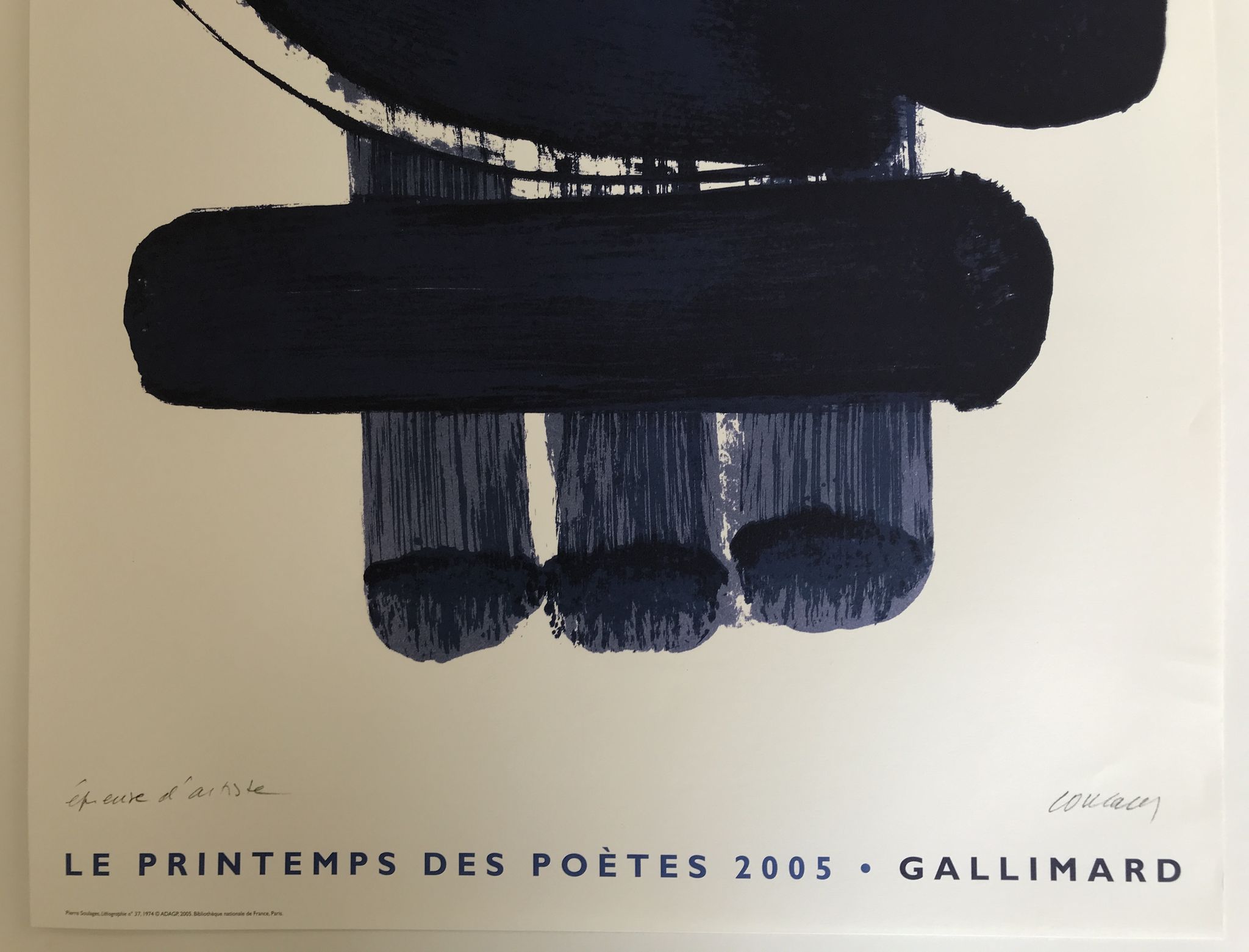 Lithograph N°37, Le Printemps des poètes, 2005