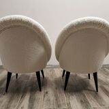Paire de fauteuils du milieu du siècle restaurés