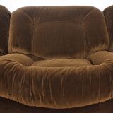 Modular armchairs panarea chenille by lev & lev, 1970s, set of 5