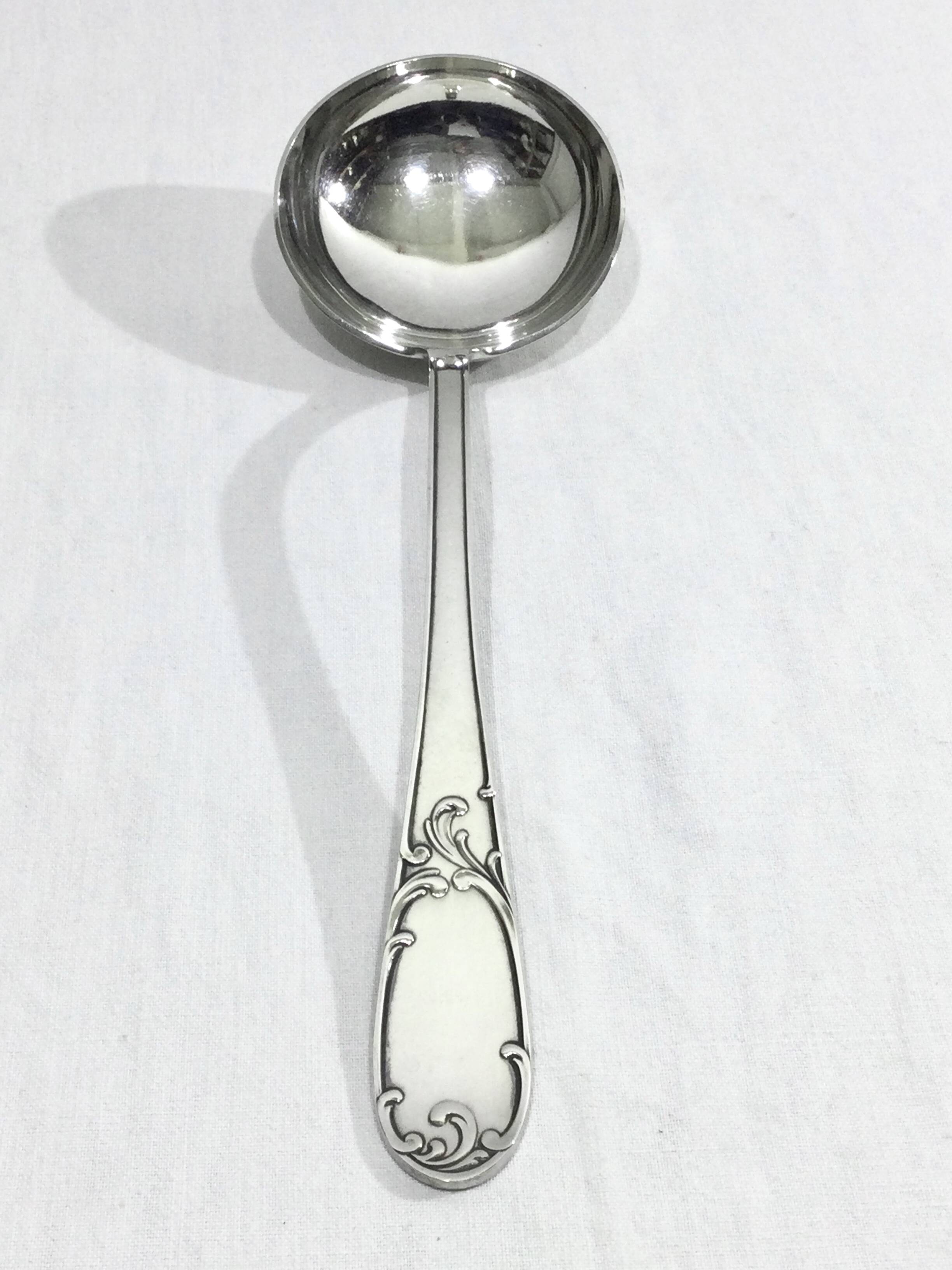 49-piece cutlery set in Louis XV silver-plated metal