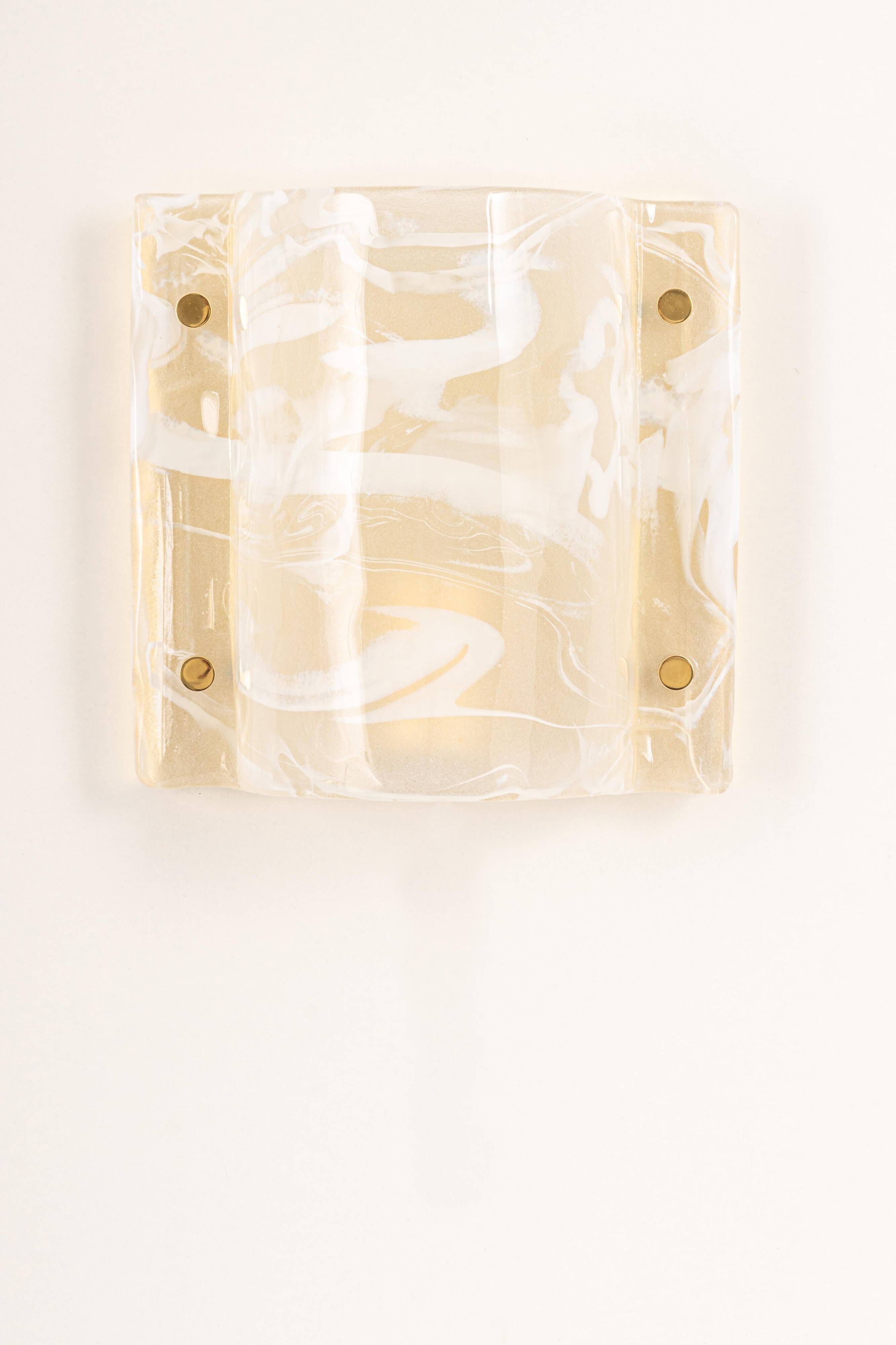 Murano glass wall sconce by Hillebrand, Germany, 1970s