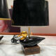 Vintage lamps black and gold duck