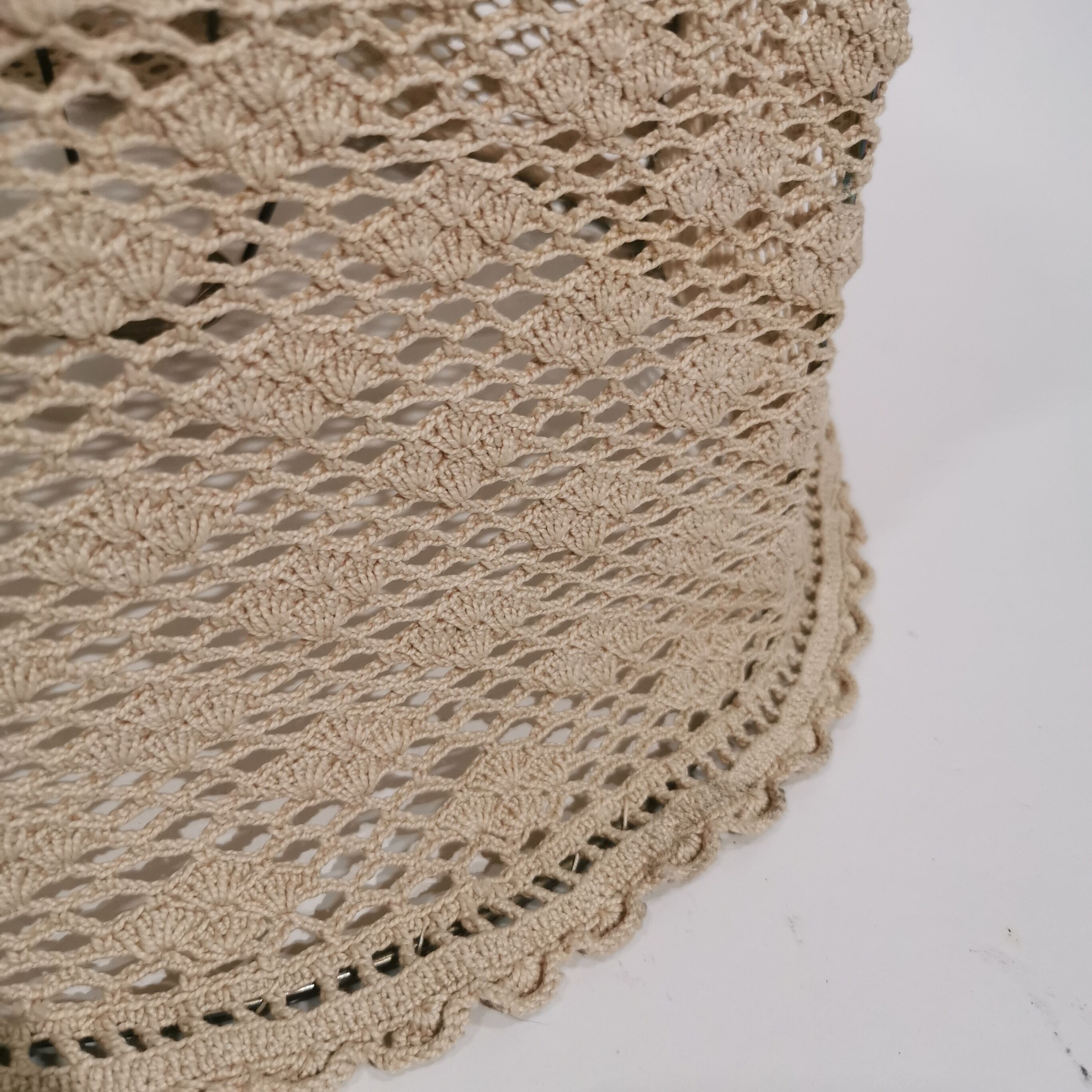 Vintage crochet lampshade