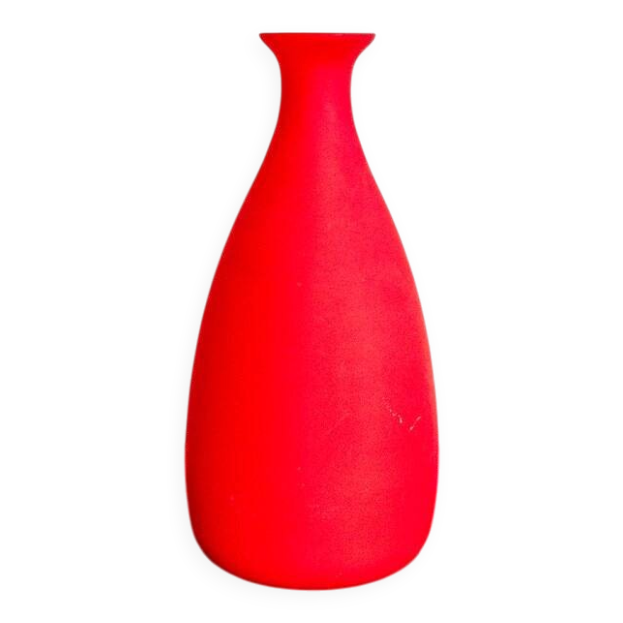 Red Murano glass vase by Carlo Moretti, Italy, 1960s