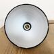 Small Industrial Black Enamel Ceiling Lamp, 1950s