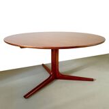 Danish Design Coffee Table Round Teak Bernhard Perdersen 1950s 60s Midcentury