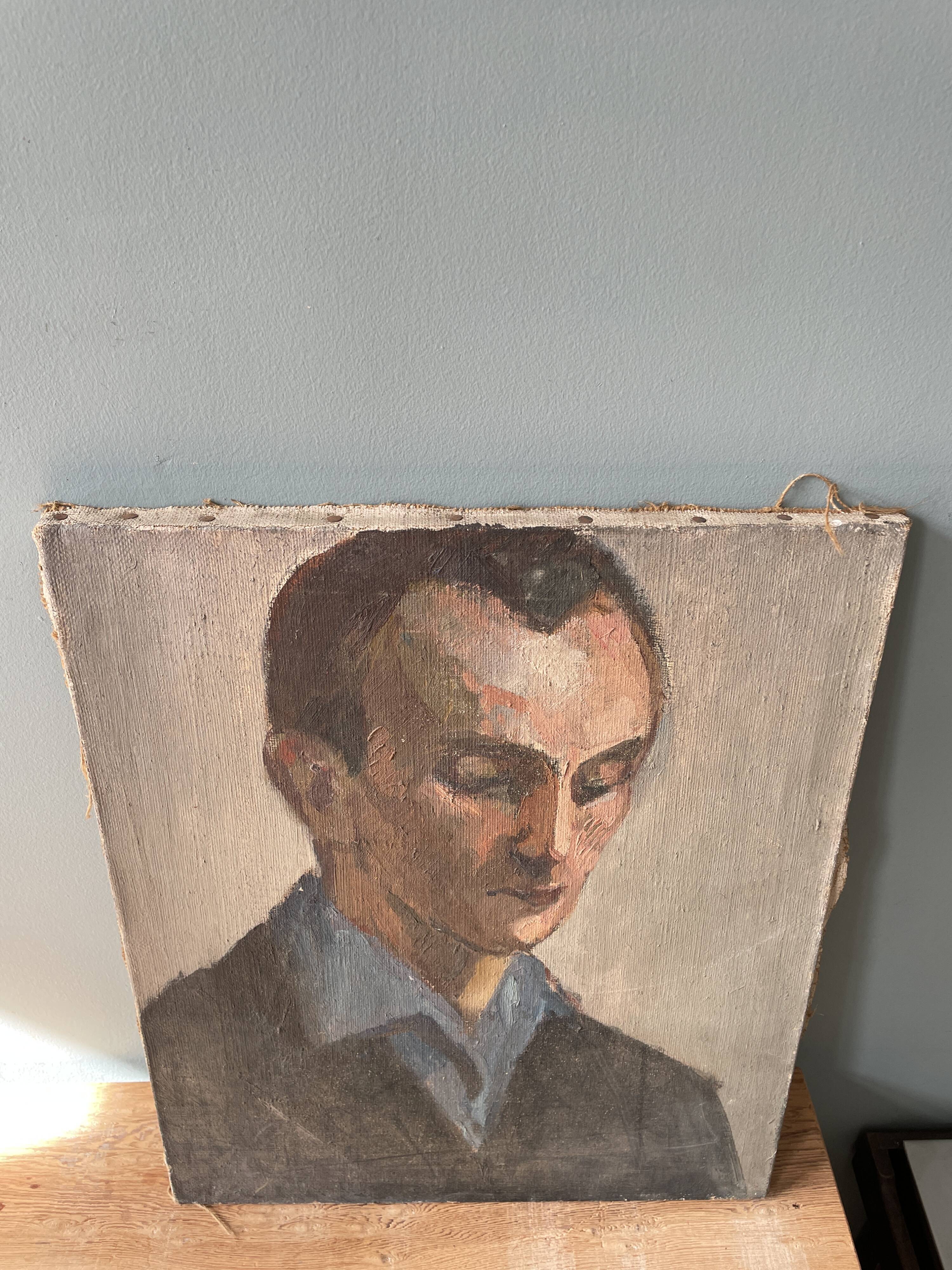 Old portrait painting