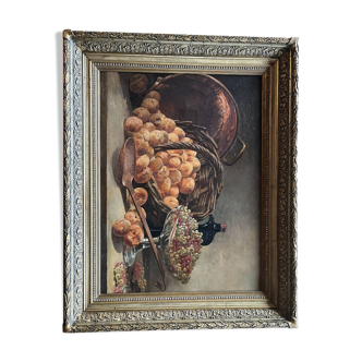 Oil painting, 1896, original frame