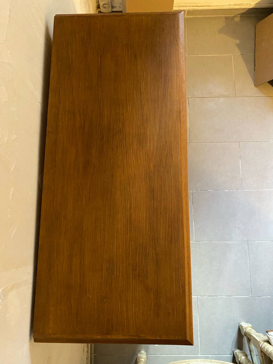 Vintage raw wood sideboard