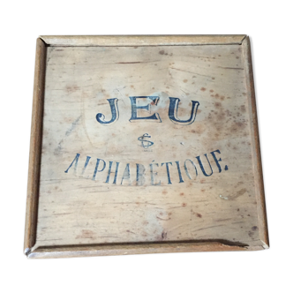 Jeu alphabet ancien années 30