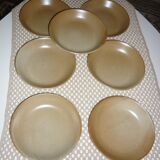 Pair of CNP Village France soup plates