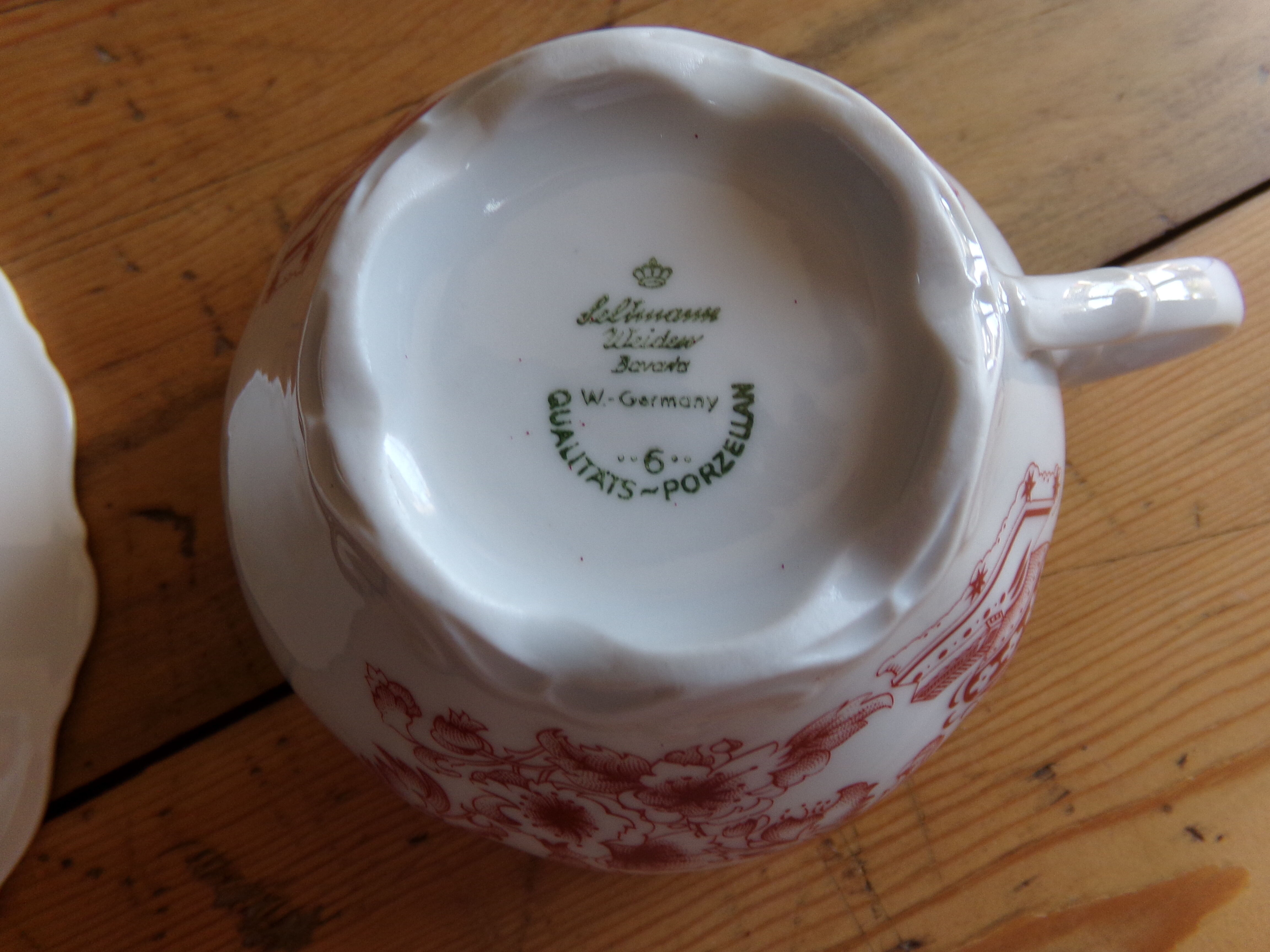 Cups and sub-cups Seltmann Weiden Bavaria W-Germany