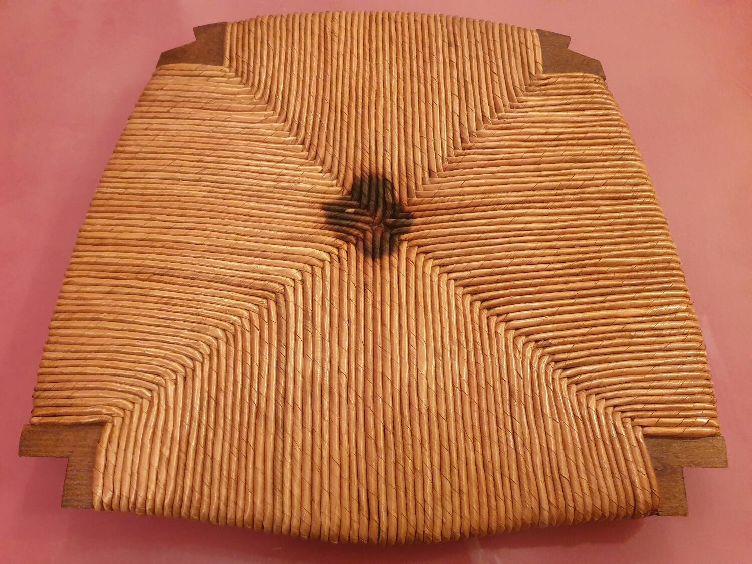 Regency chairs in straw-studded oak