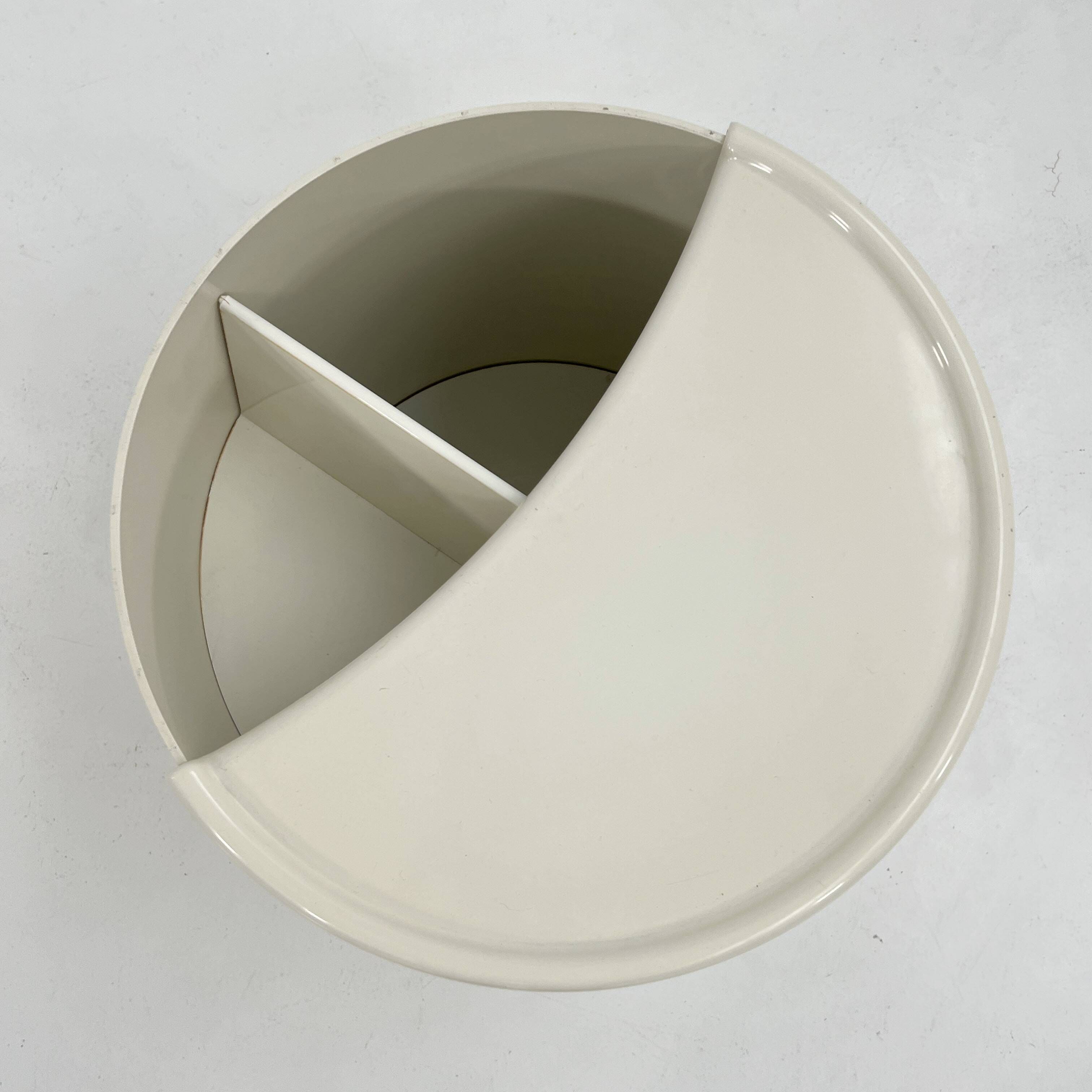 Table d'appoint Robo blanche par Joe Colombo pour Elco, 1970