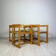 1960s Set of 4 Vintage Pine Model 313 Trybo Dining Chairs by Edvin Helseth
