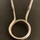 6 silver metal snail clips in their original box