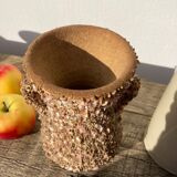 Vintage 70s shell vase