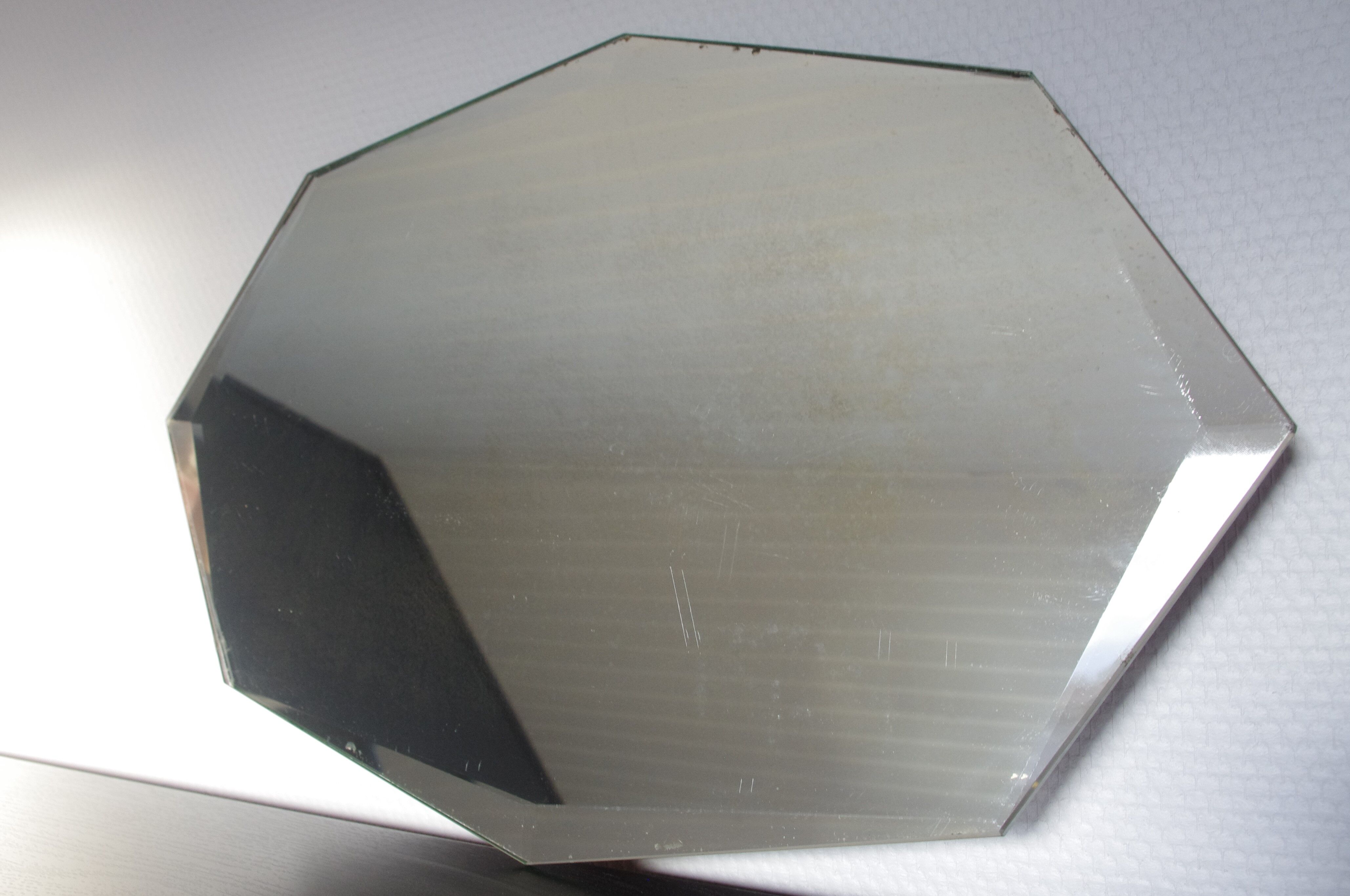 Miroir octogonal biseauté 23 x 44 cm