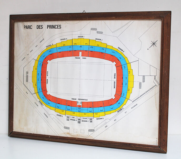 Map of the Parc des Princes