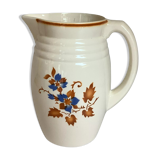 Antique pitcher jug with stencil pattern
