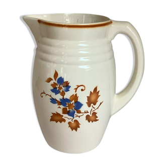 Antique pitcher jug with stencil pattern