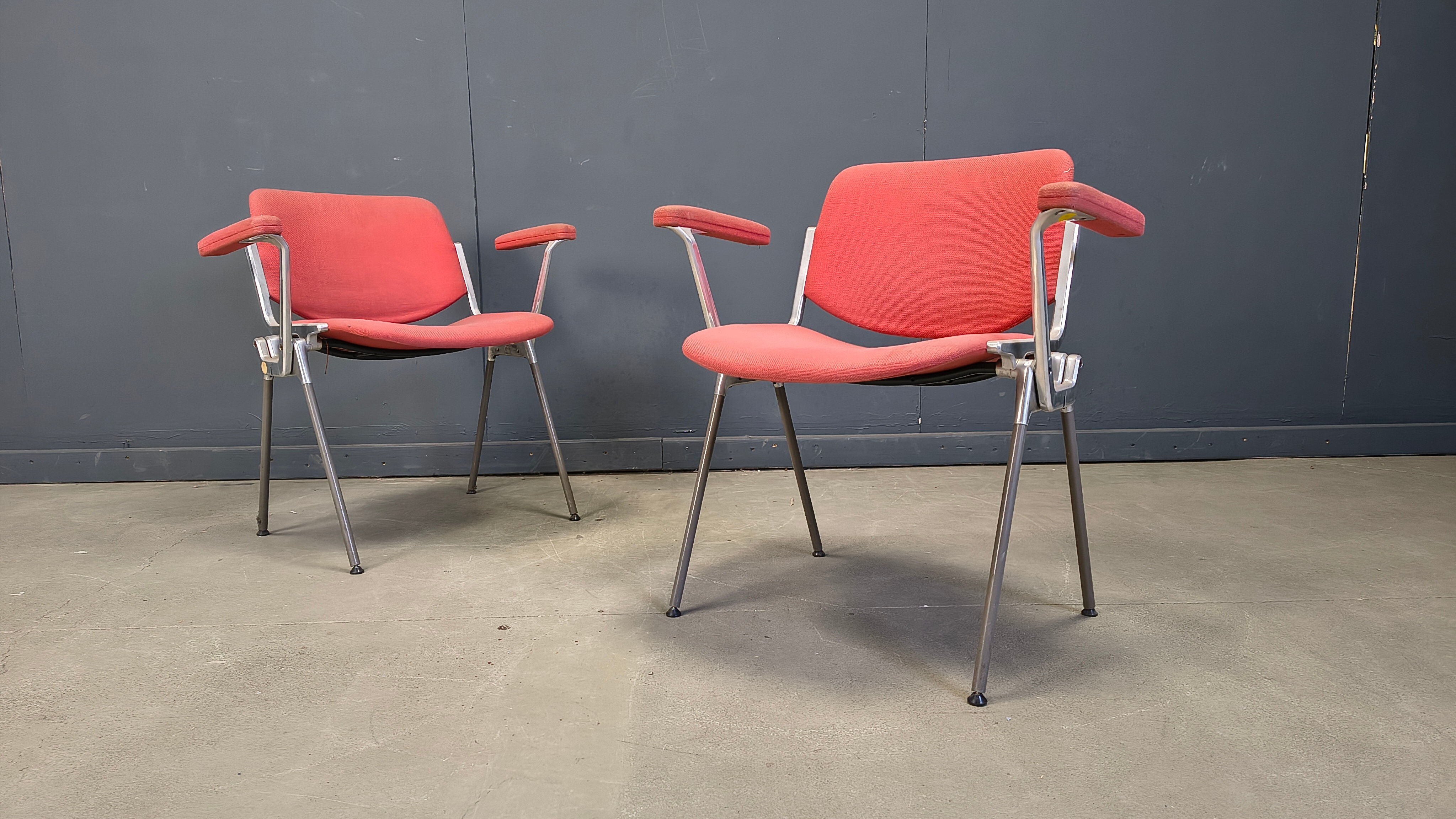 Chaises latérales vintage DSC 106 par Giancarlo Piretti pour Castelli, années 1970 - ensemble de 6