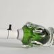 Green Glass Table Lamp Börne Augustsson, Åseda, 1950s